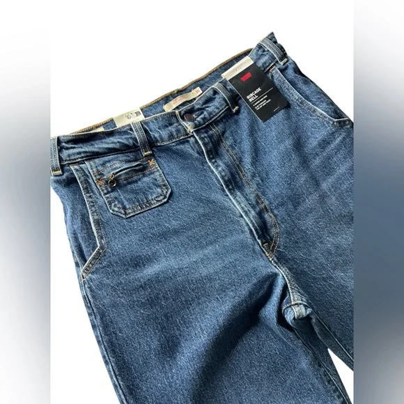 Levi's Ribcage  Bell Flared  Denim  Jeans - Picture 11 of 15